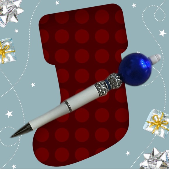 Handcrafted Beaded Ink Pen - Picture 1 of 4